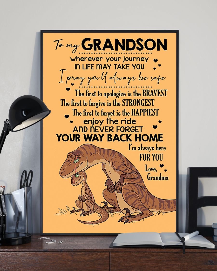 To My Grandson Poster-A Loves Gift