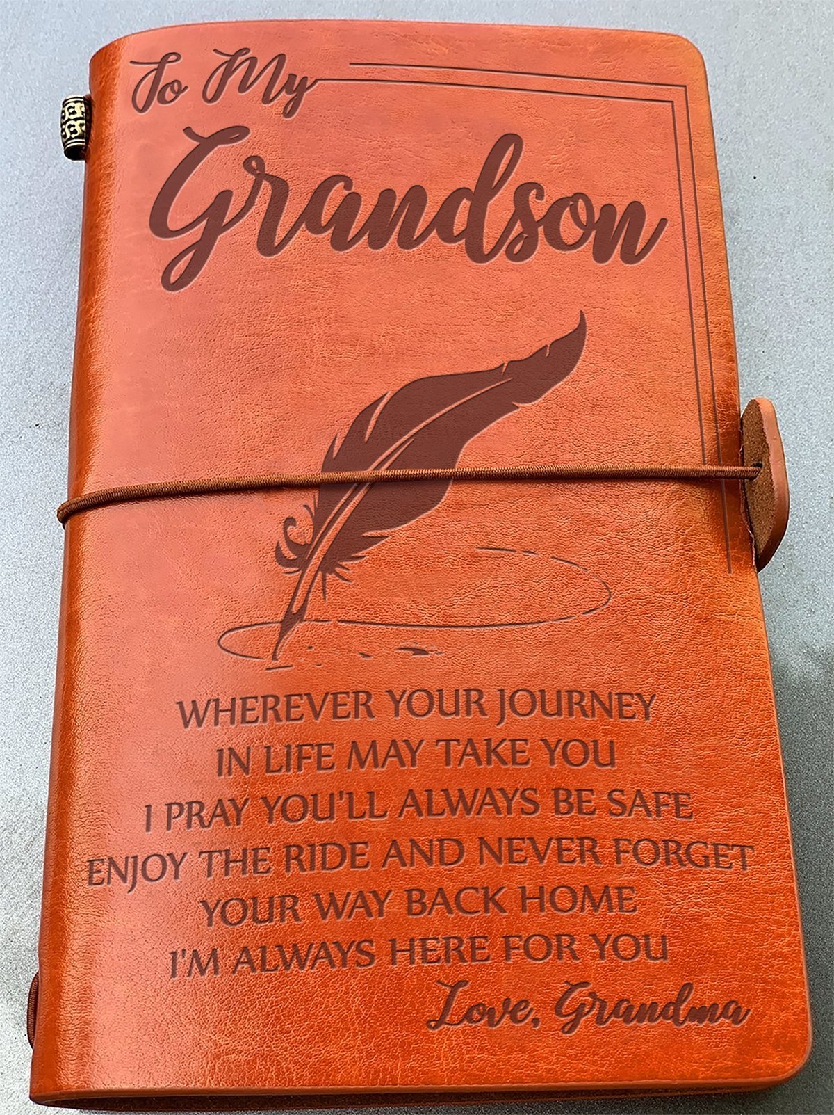 To My Grandson - Vintage Journal Notebook-A Loves Gift