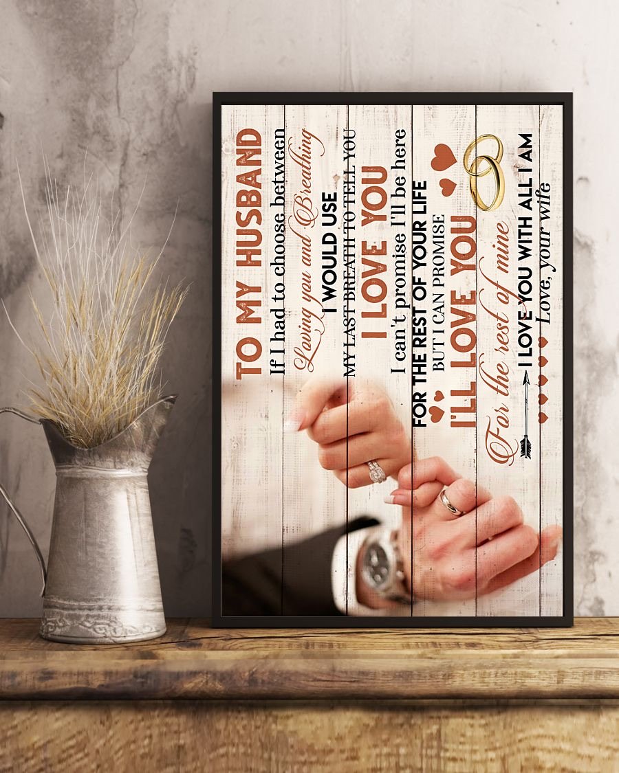 Perfect Gifts For Husband - To My Husband Poster-A Loves Gift