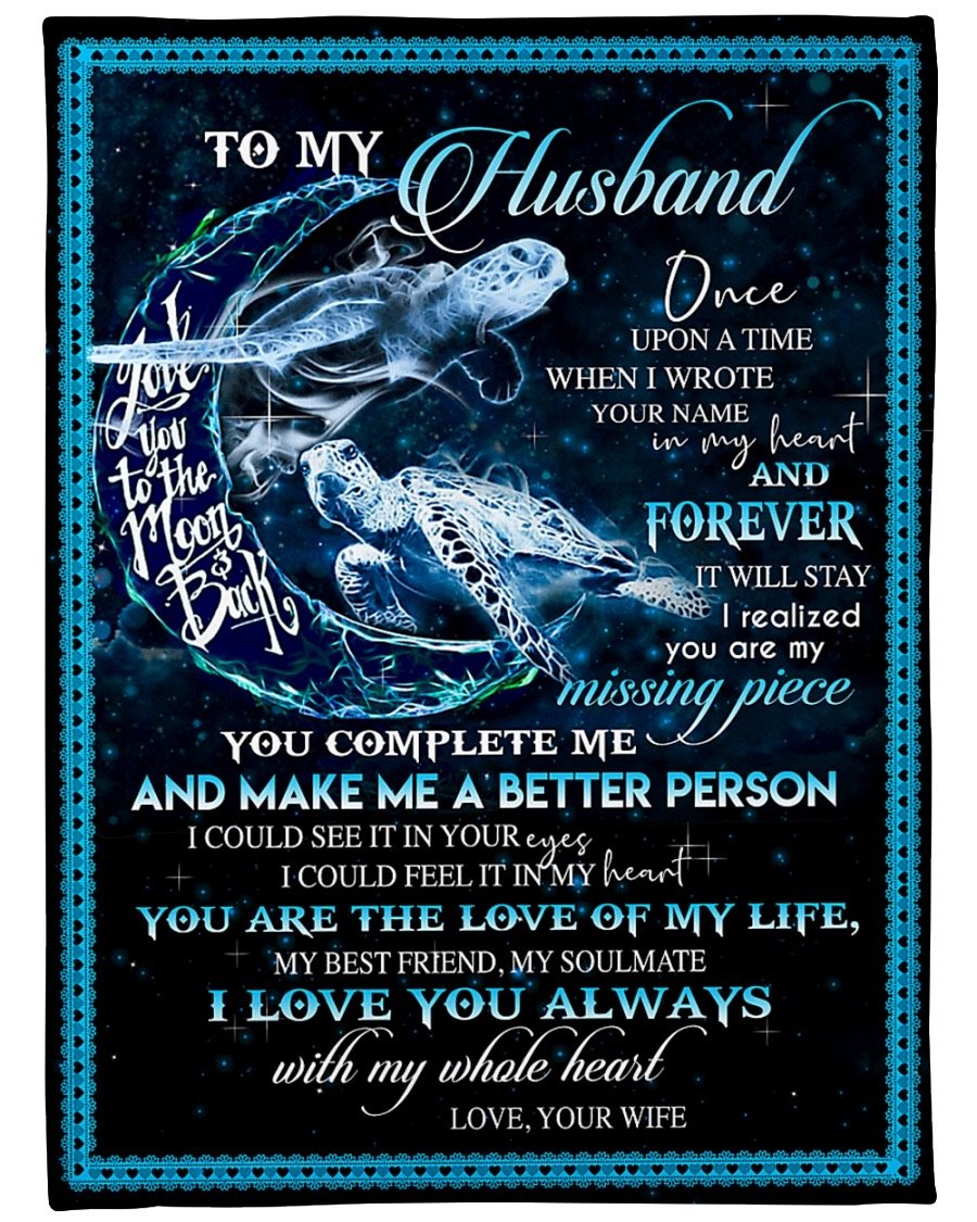 Fleece Blanket - To My Husband Fleece Blanket-A Loves Gift