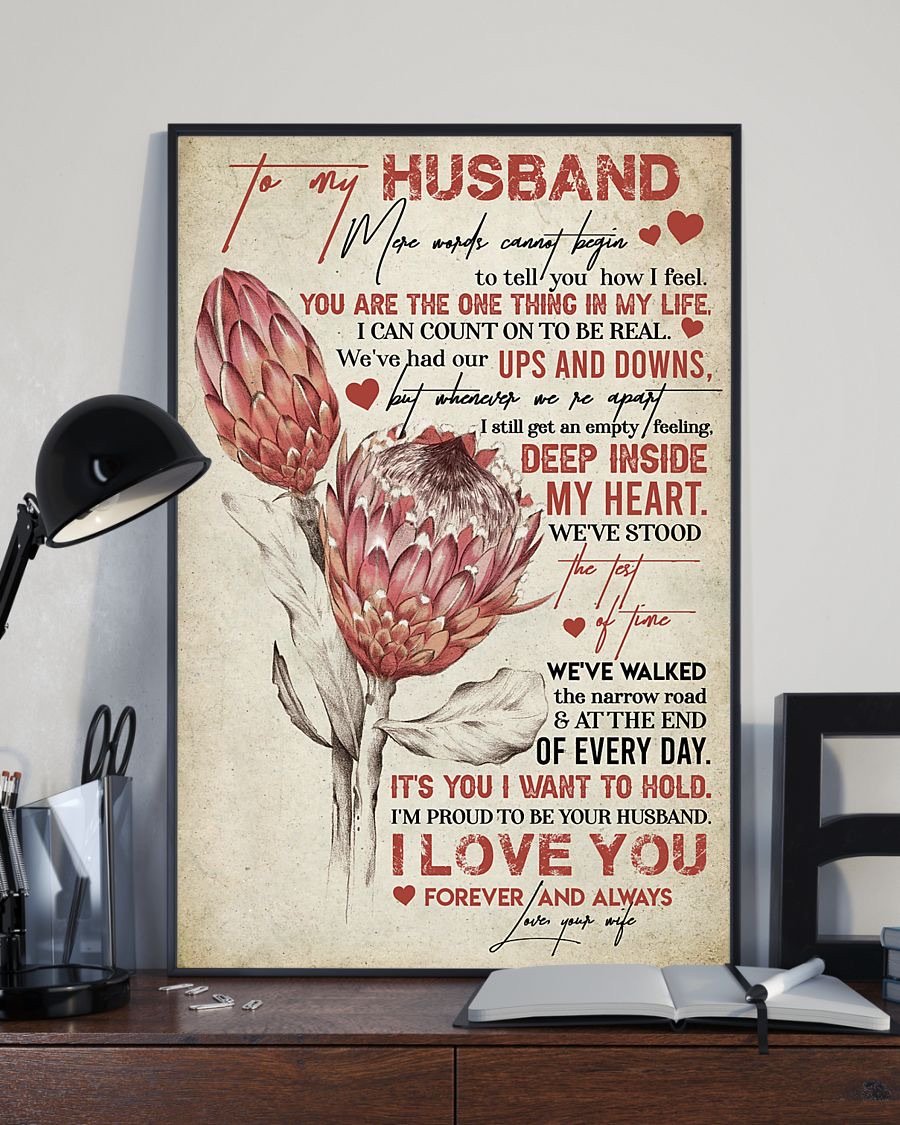 Perfect Gifts For Husband - To My Husband Poster-A Loves Gift