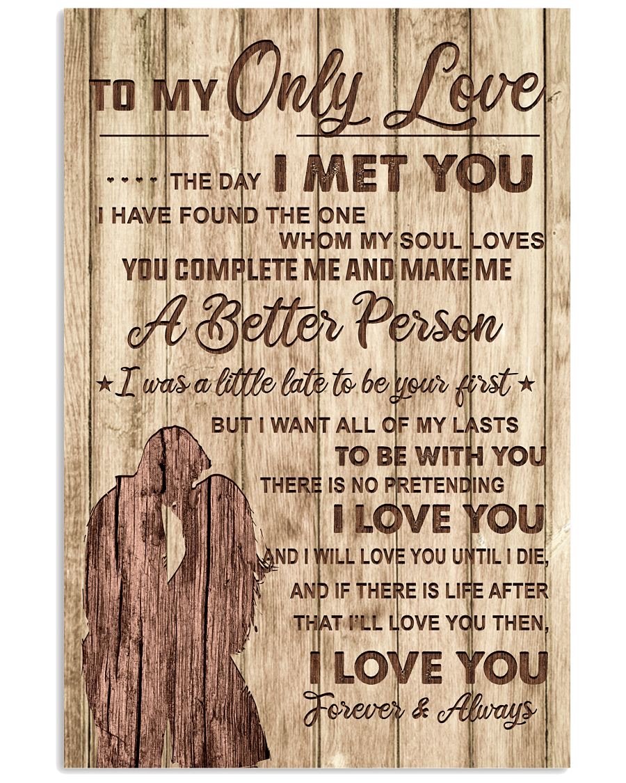 Perfect Gifts For Husband - To My Husband Poster-A Loves Gift