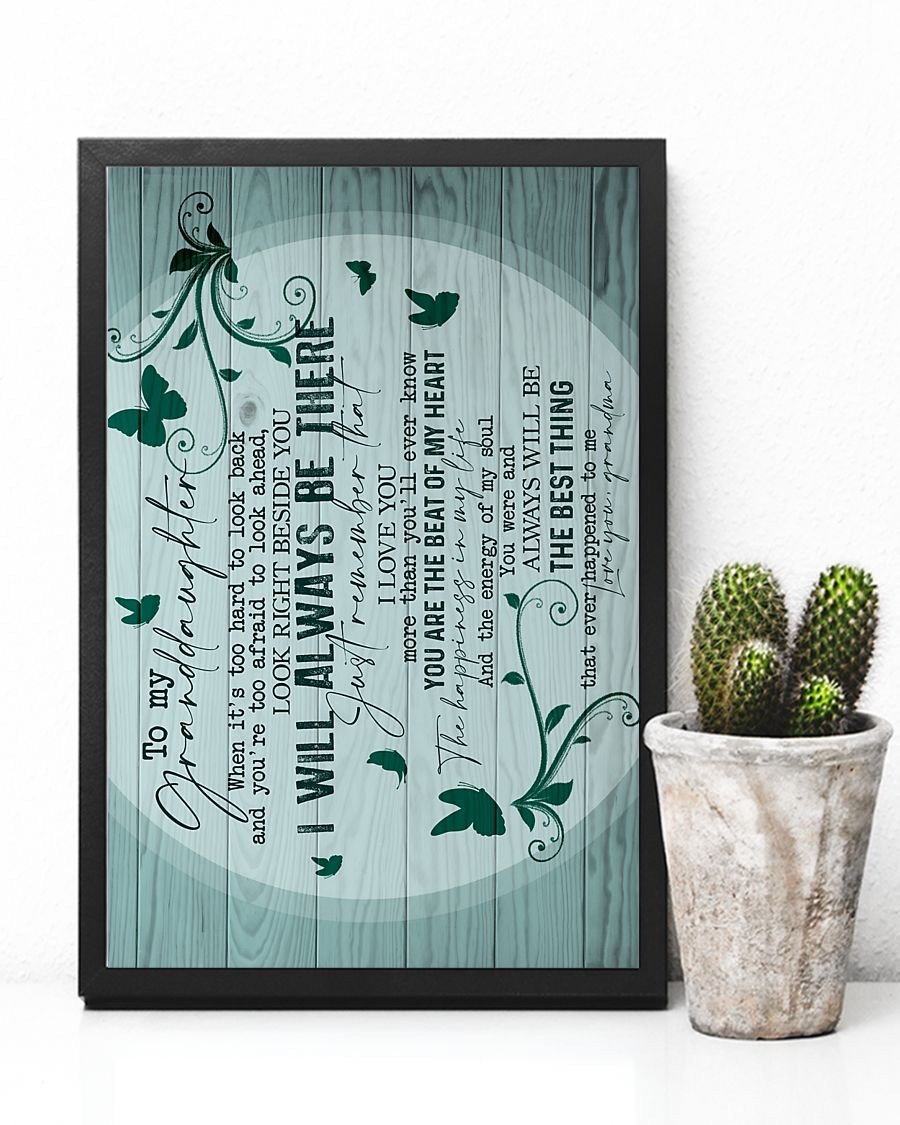 To My Granddaughter Poster-A Loves Gift