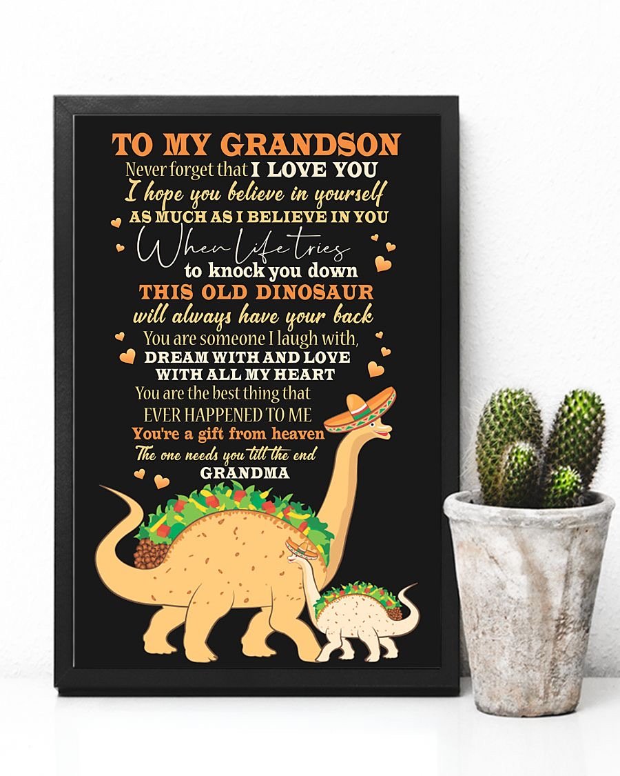 To My Grandson Poster-A Loves Gift
