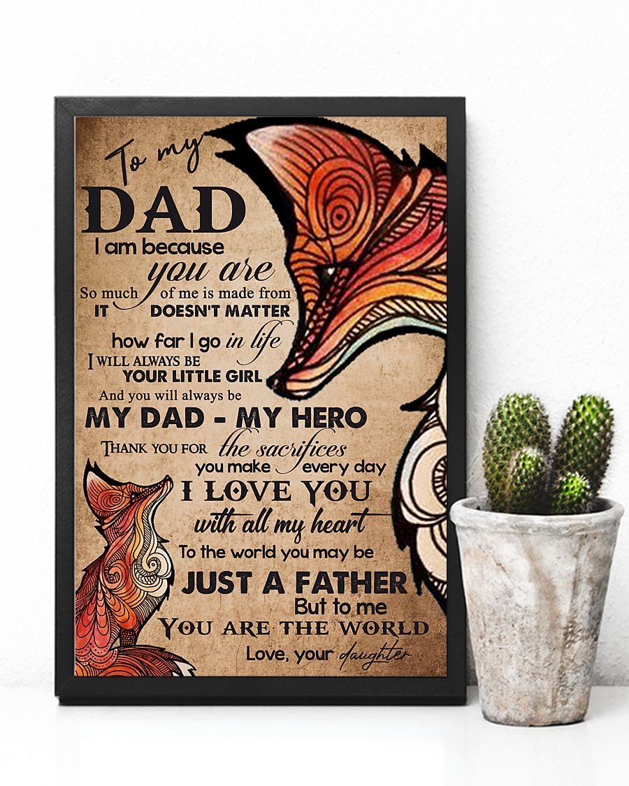To My Dad Poster-A Loves Gift