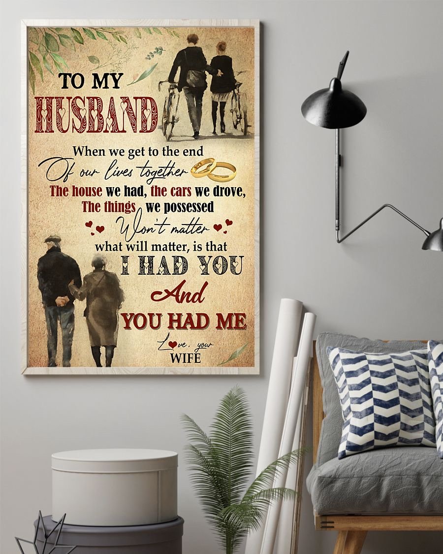 Perfect Gifts For Husband - To My Husband Poster-A Loves Gift