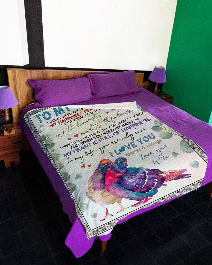 Fleece Blanket - To My Husband Fleece Blanket-A Loves Gift