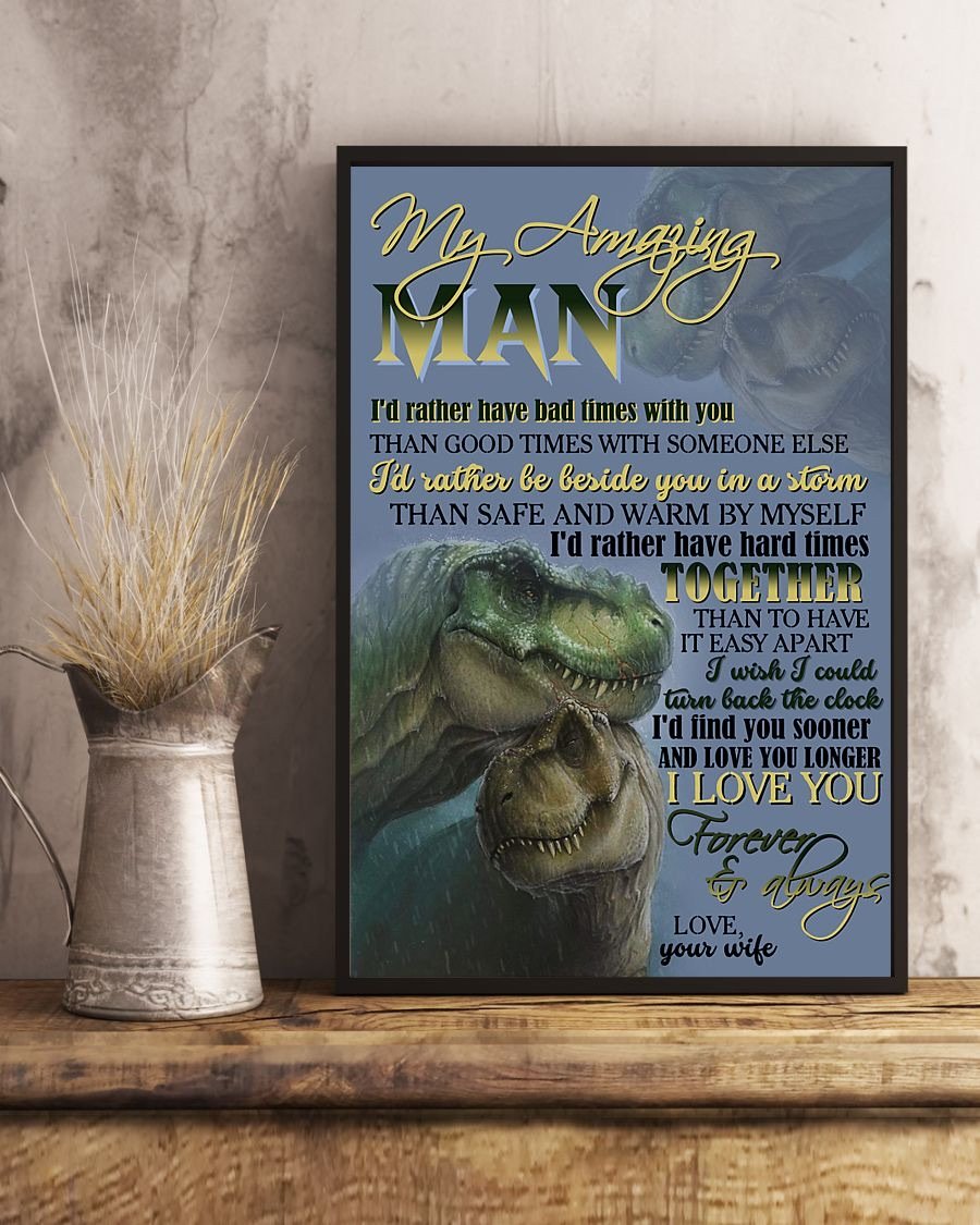 Perfect Gifts For Husband - To My Husband Poster-A Loves Gift