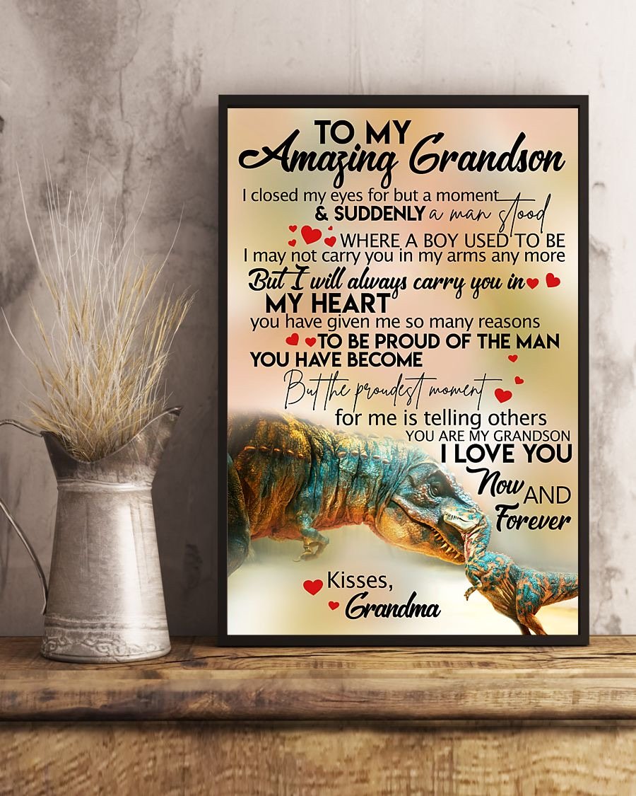 To My Grandson Poster-A Loves Gift