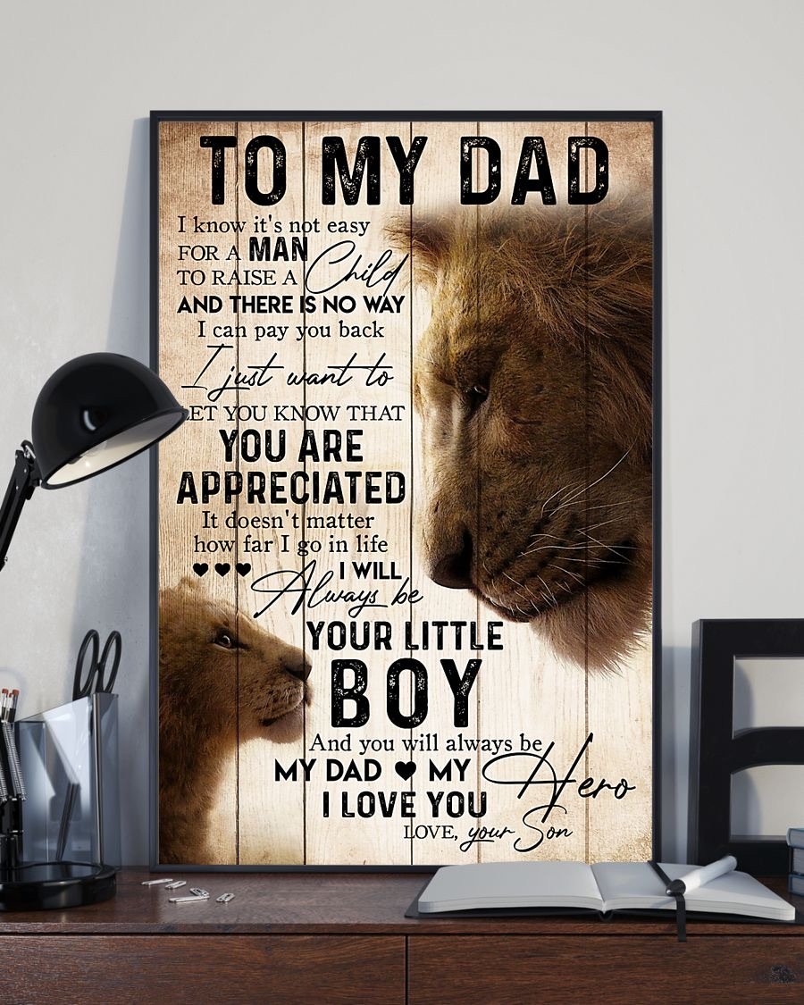 To My Dad Poster-A Loves Gift