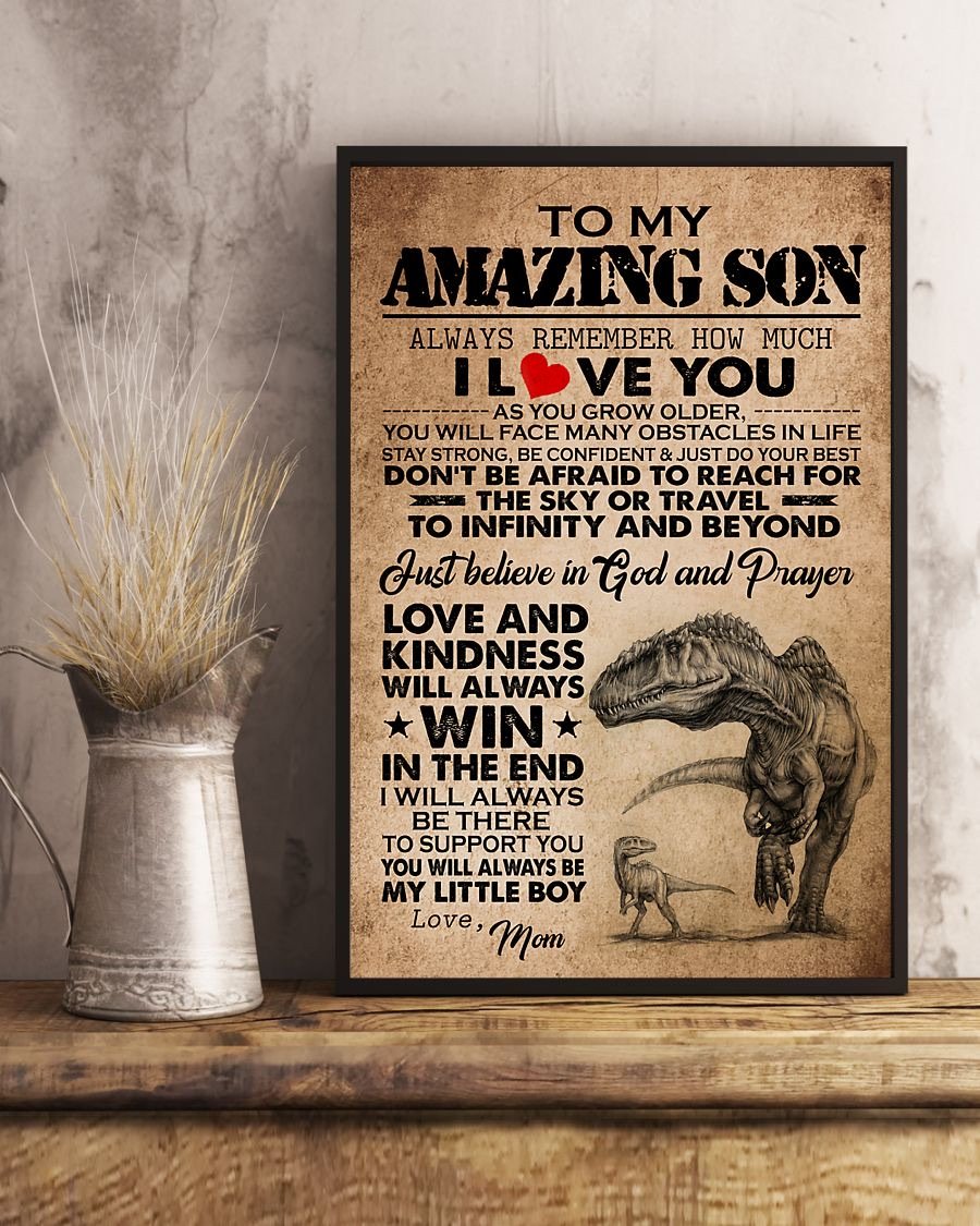 To My Son Poster - Great Gifts For Your Son-A Loves Gift