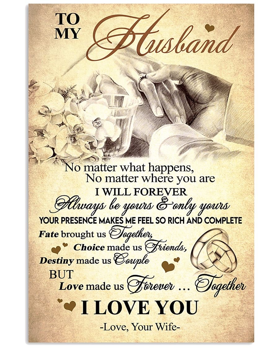 Perfect Gifts For Husband - To My Husband Poster-A Loves Gift