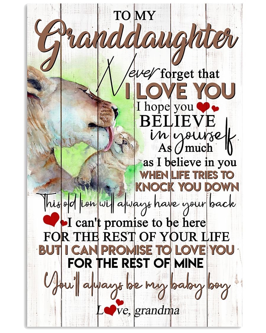 To My Granddaughter Poster-A Loves Gift