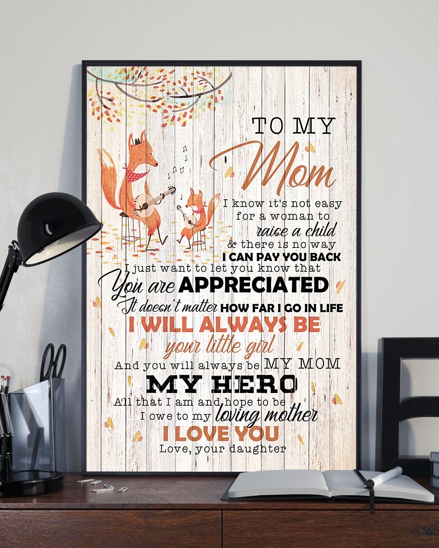To My Mom Poster-A Loves Gift