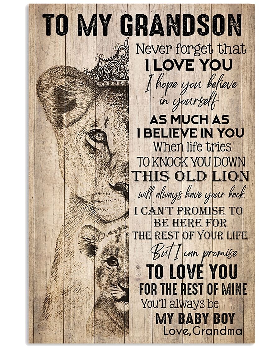 To My Grandson Poster-A Loves Gift