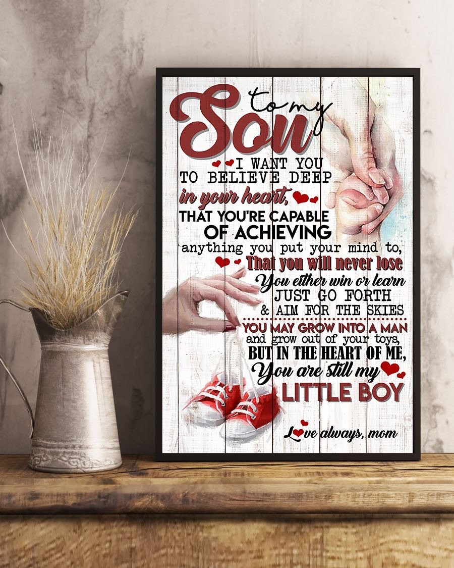 To My Son Poster - Great Gifts For Your Son-A Loves Gift