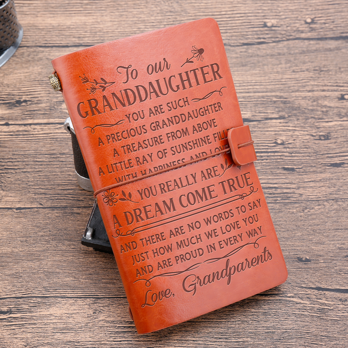 To My Granddaughter- Vintage Journal Notebook-A Loves Gift