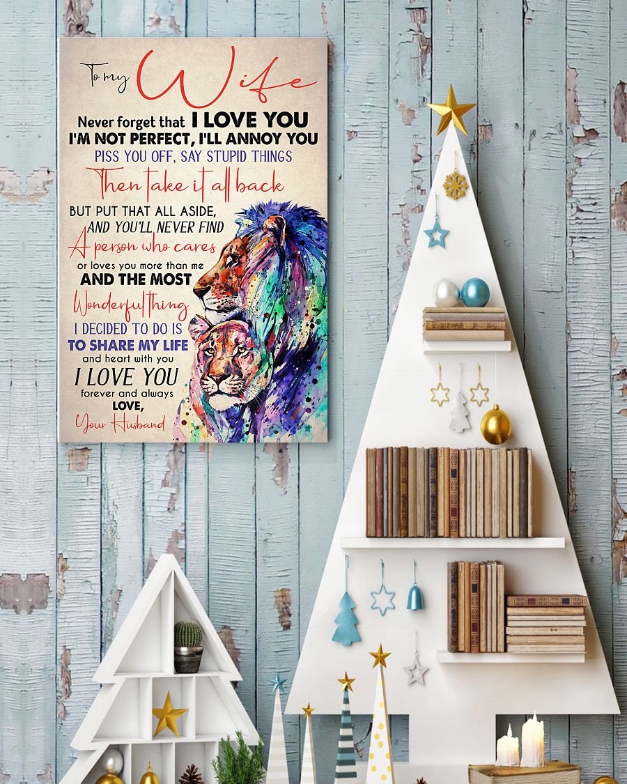 Perfect Gifts For Wife - To My Wife  Poster-A Loves Gift