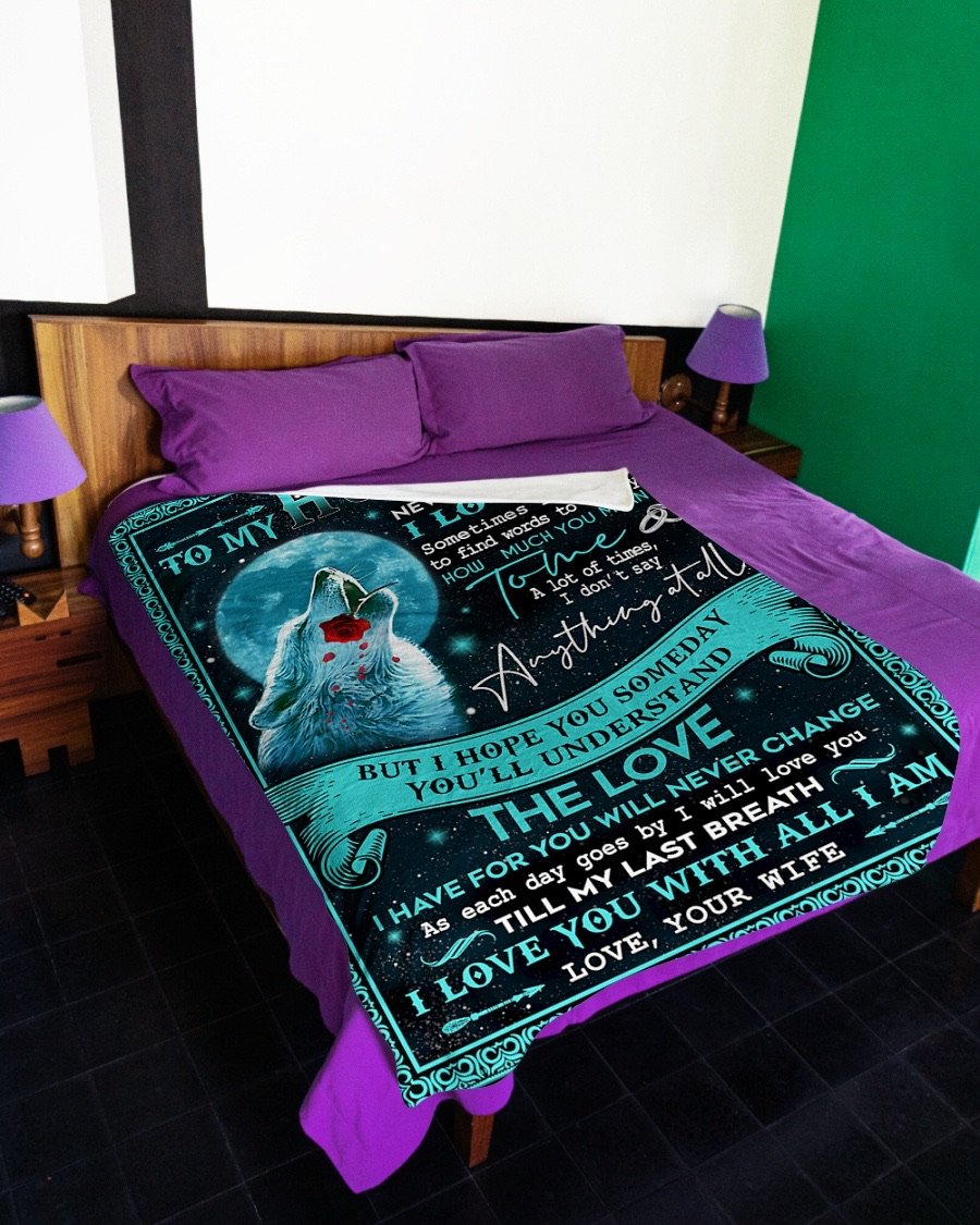 Fleece Blanket - To My Husband Fleece Blanket-A Loves Gift