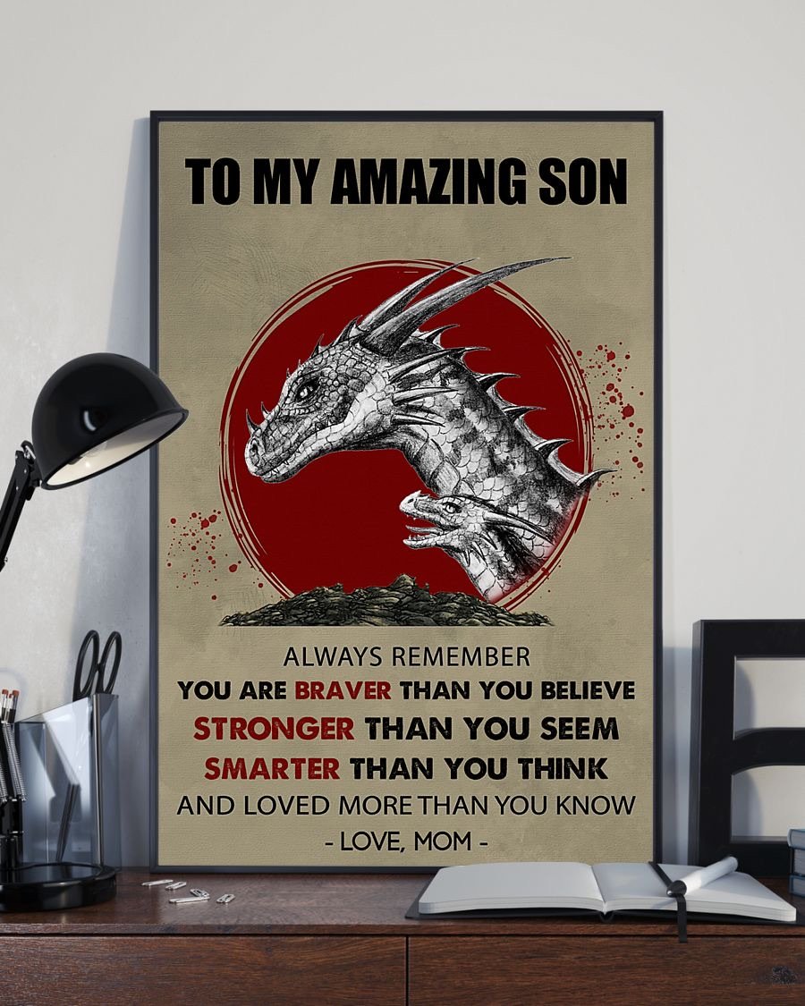 To My Son Poster - Great Gifts For Your Son-A Loves Gift