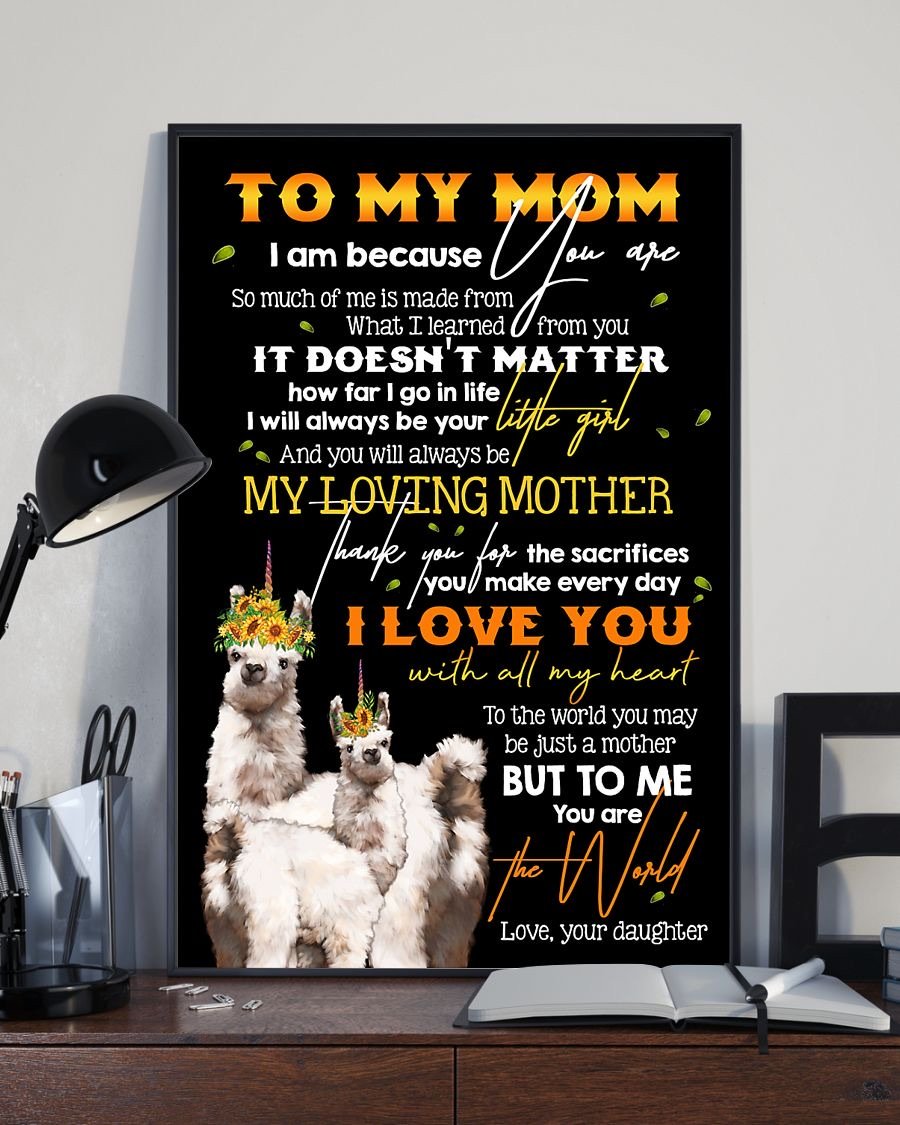 To My Mom Poster-A Loves Gift