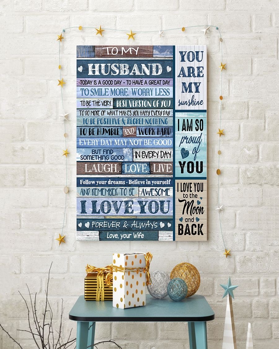 Perfect Gifts For Husband - To My Husband Poster-A Loves Gift