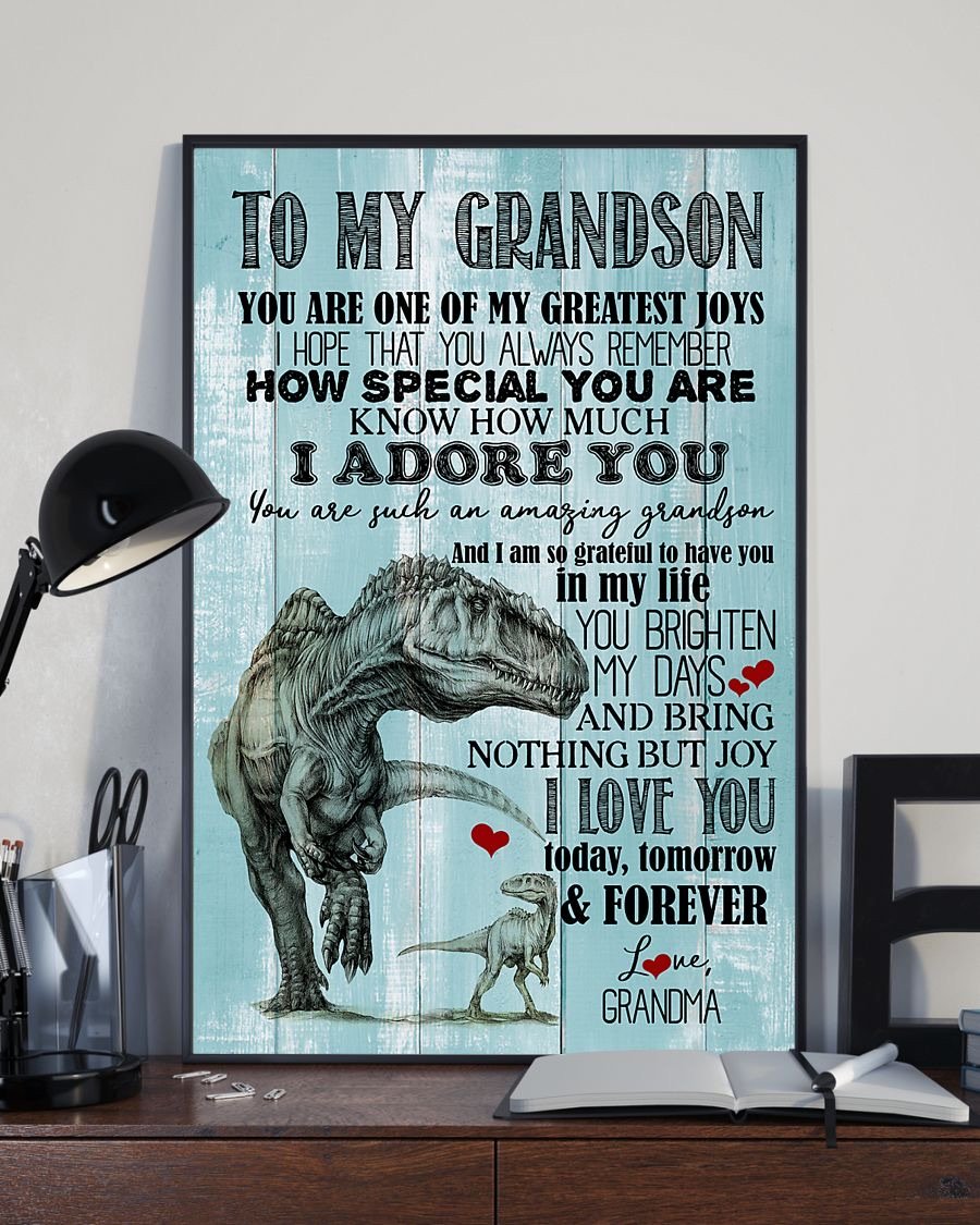 To My Grandson Poster-A Loves Gift