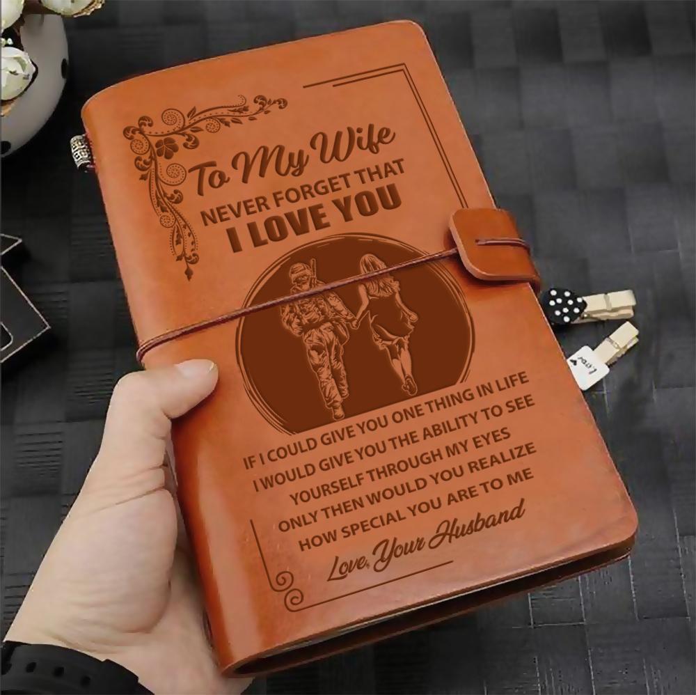 To My Wife - Vintage Journal Notebook-A Loves Gift