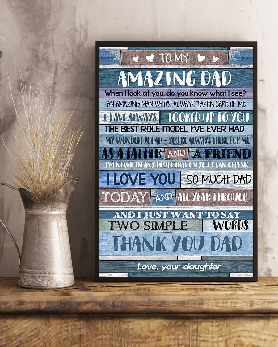 To My Dad Poster-A Loves Gift