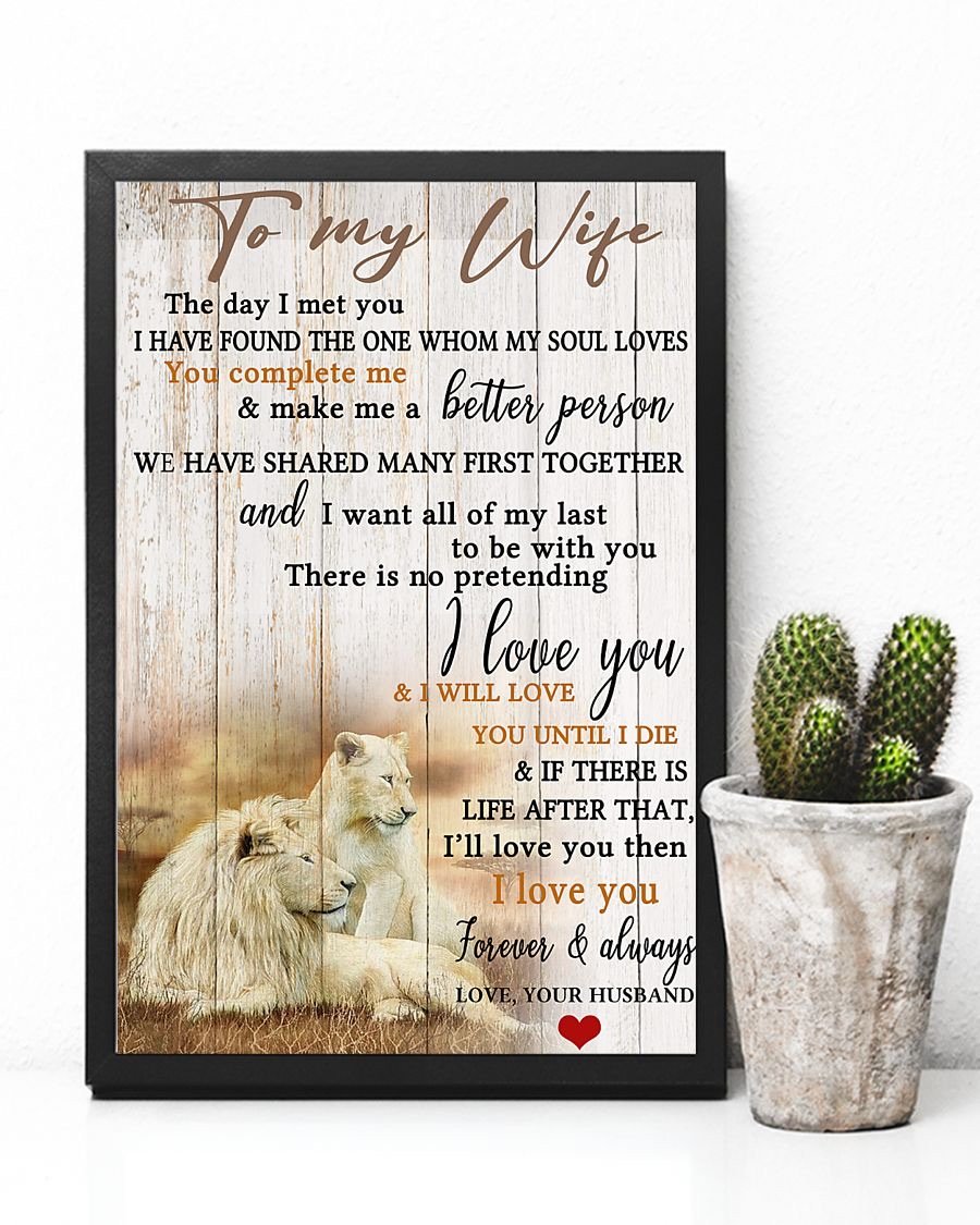 Perfect Gifts For Wife - To My Wife  Poster-A Loves Gift