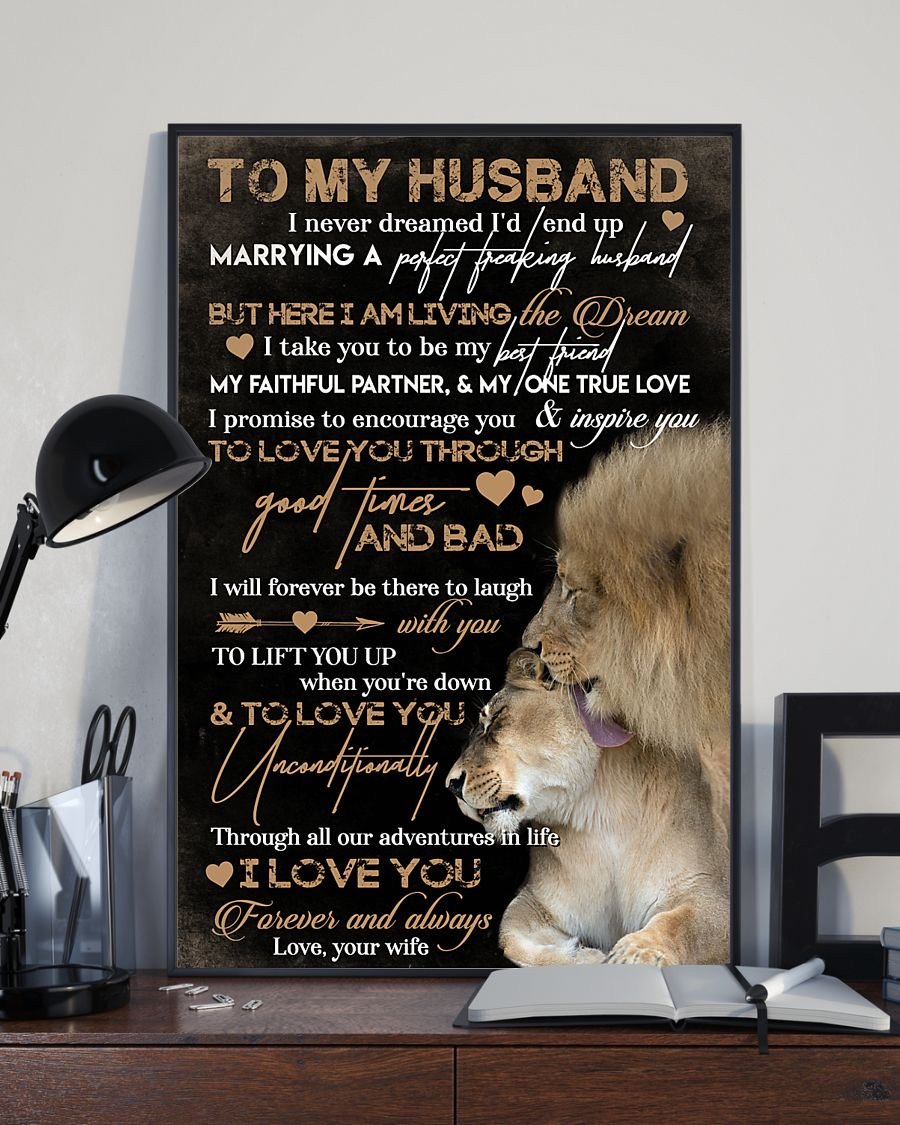 Perfect Gifts For Husband - To My Husband Poster-A Loves Gift