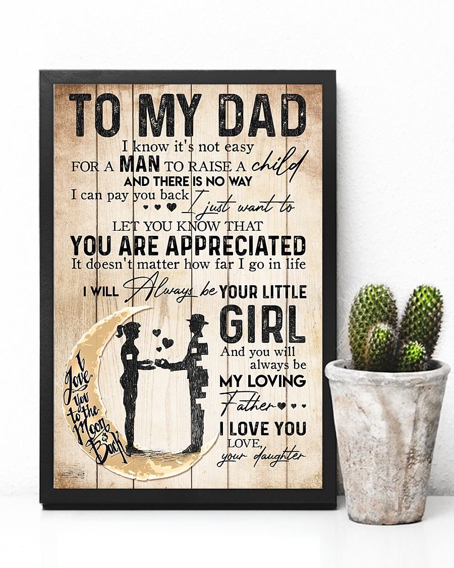 To My Dad Poster-A Loves Gift