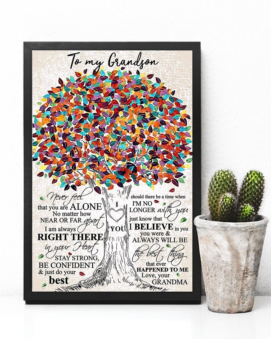 To My Grandson Poster-A Loves Gift