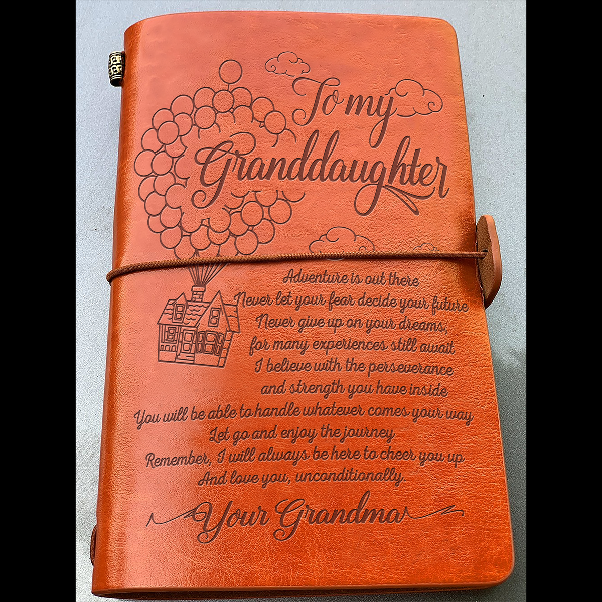 To My Granddaughter- Vintage Journal Notebook-A Loves Gift