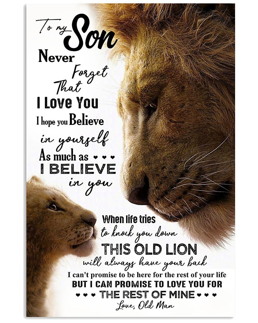 To My Son Poster - Great Gifts For Your Son-A Loves Gift