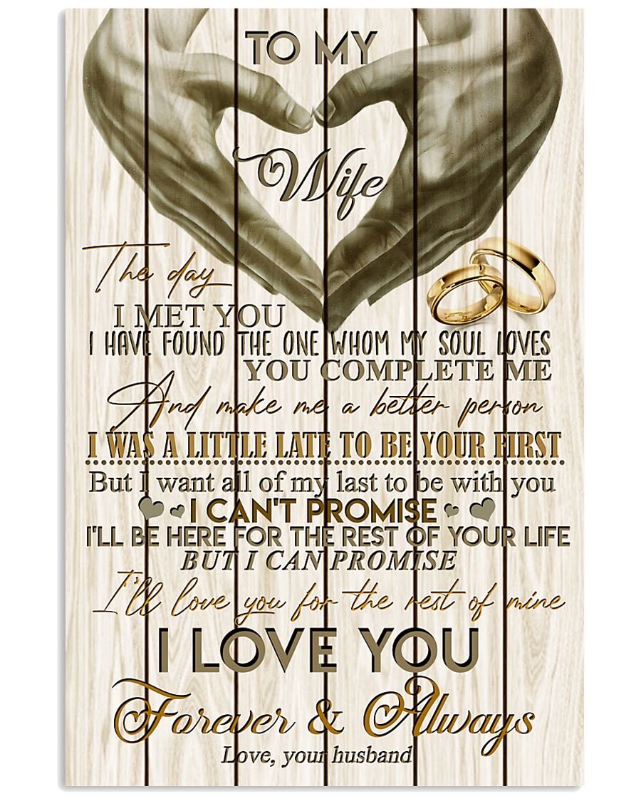 Perfect Gifts For Wife - To My Wife  Poster-A Loves Gift