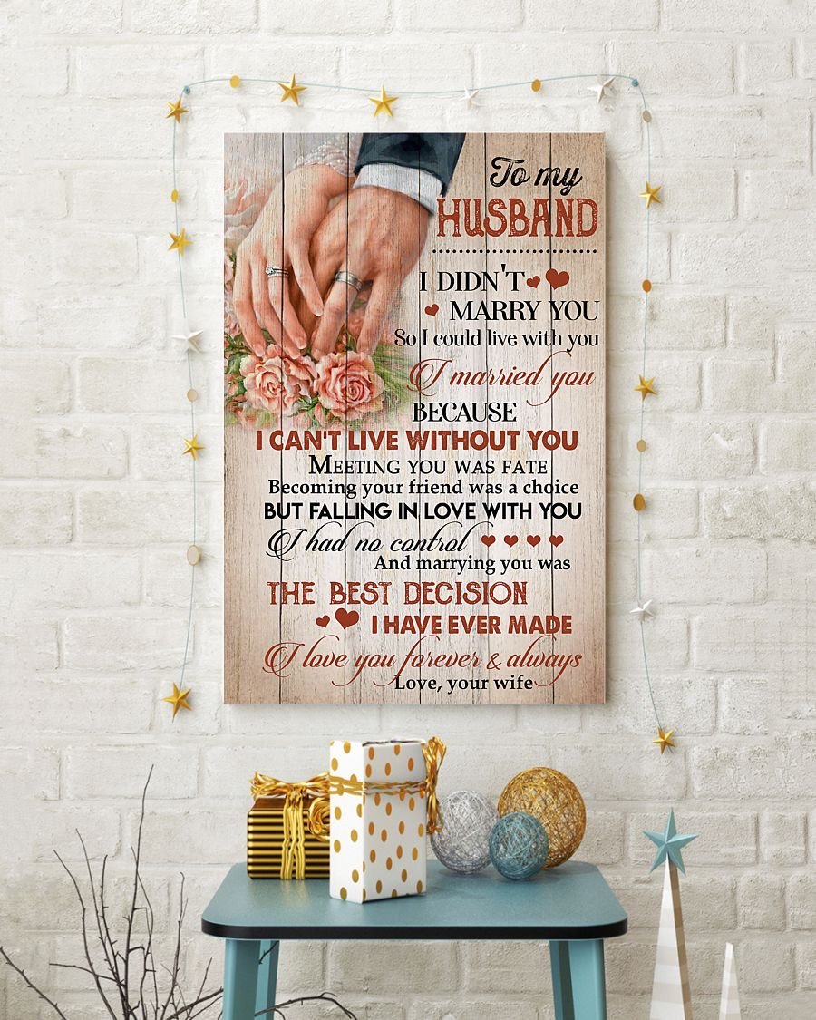 Perfect Gifts For Husband - To My Husband Poster-A Loves Gift