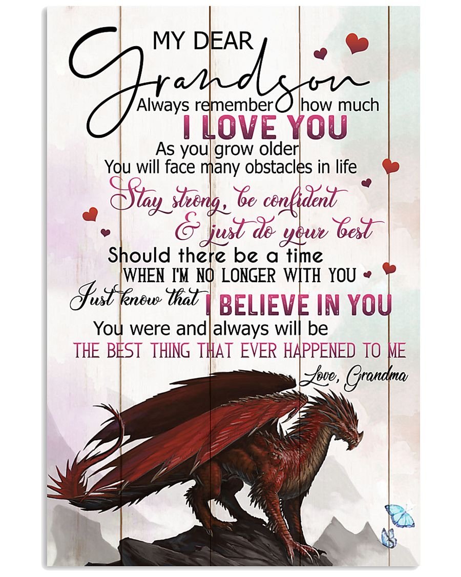 To My Grandson Poster-A Loves Gift