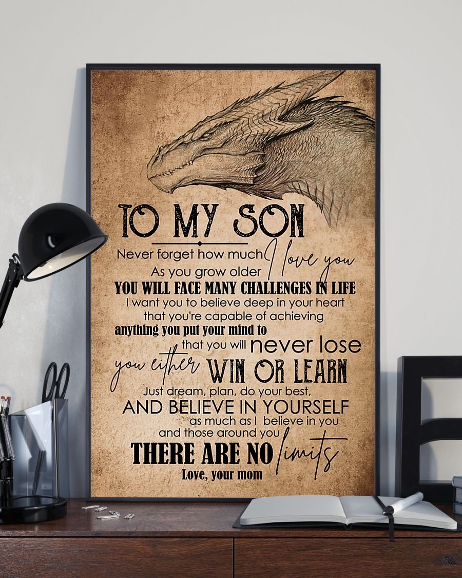 To My Son Poster - Great Gifts For Your Son-A Loves Gift