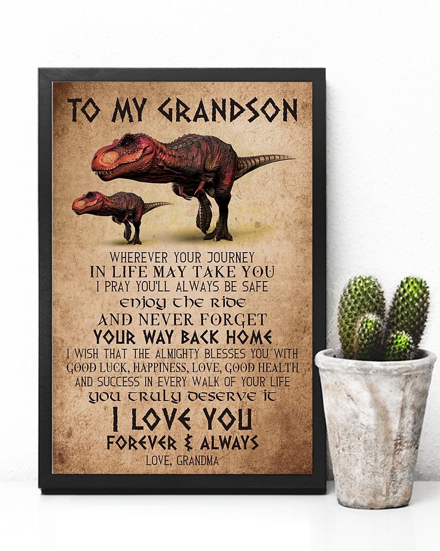 To My Grandson Poster-A Loves Gift