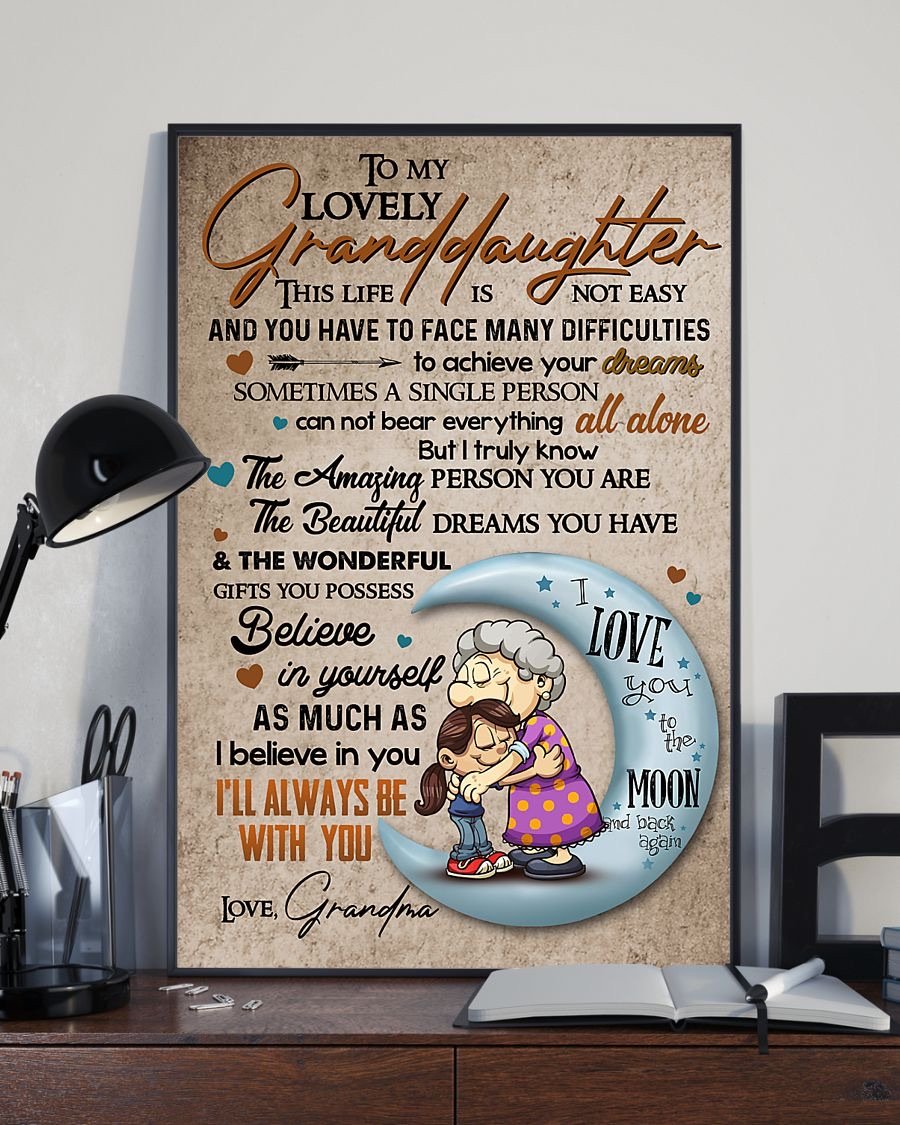 To My Granddaughter Poster-A Loves Gift
