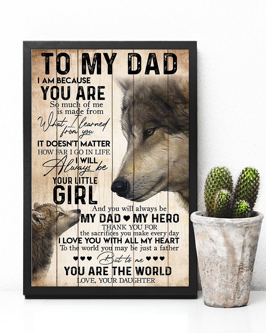 To My Dad Poster-A Loves Gift