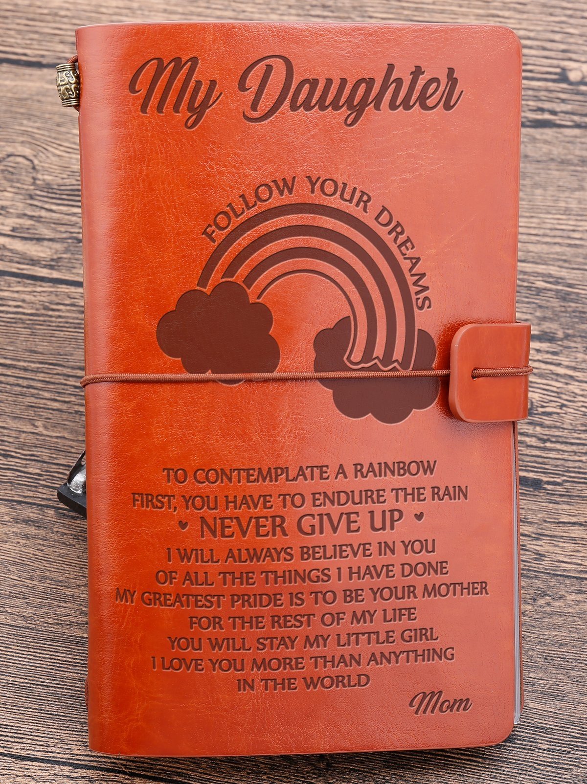 To My Daughter - Vintage Journal Notebook-A Loves Gift