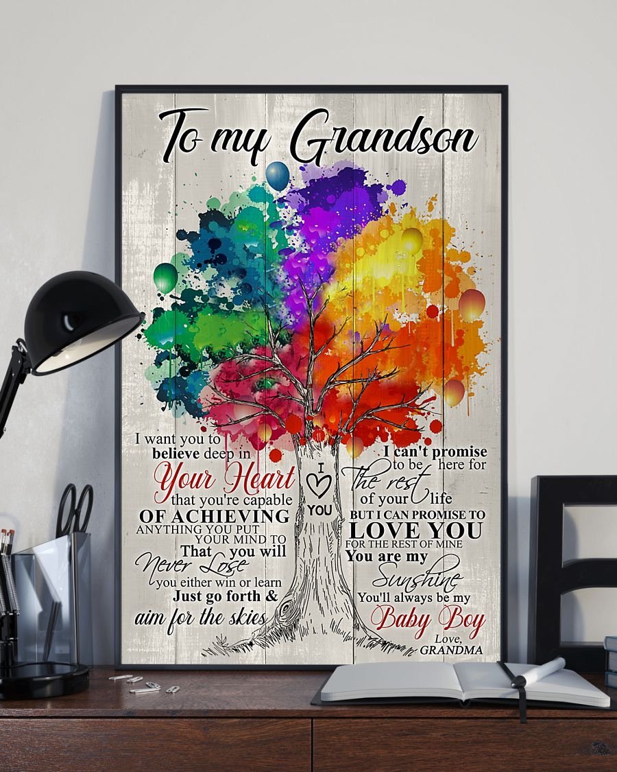 To My Grandson Poster-A Loves Gift