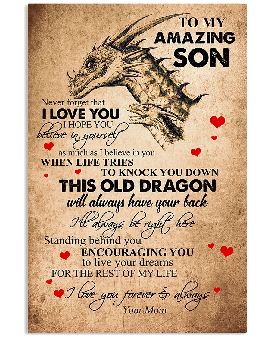 To My Son Poster - Great Gifts For Your Son-A Loves Gift