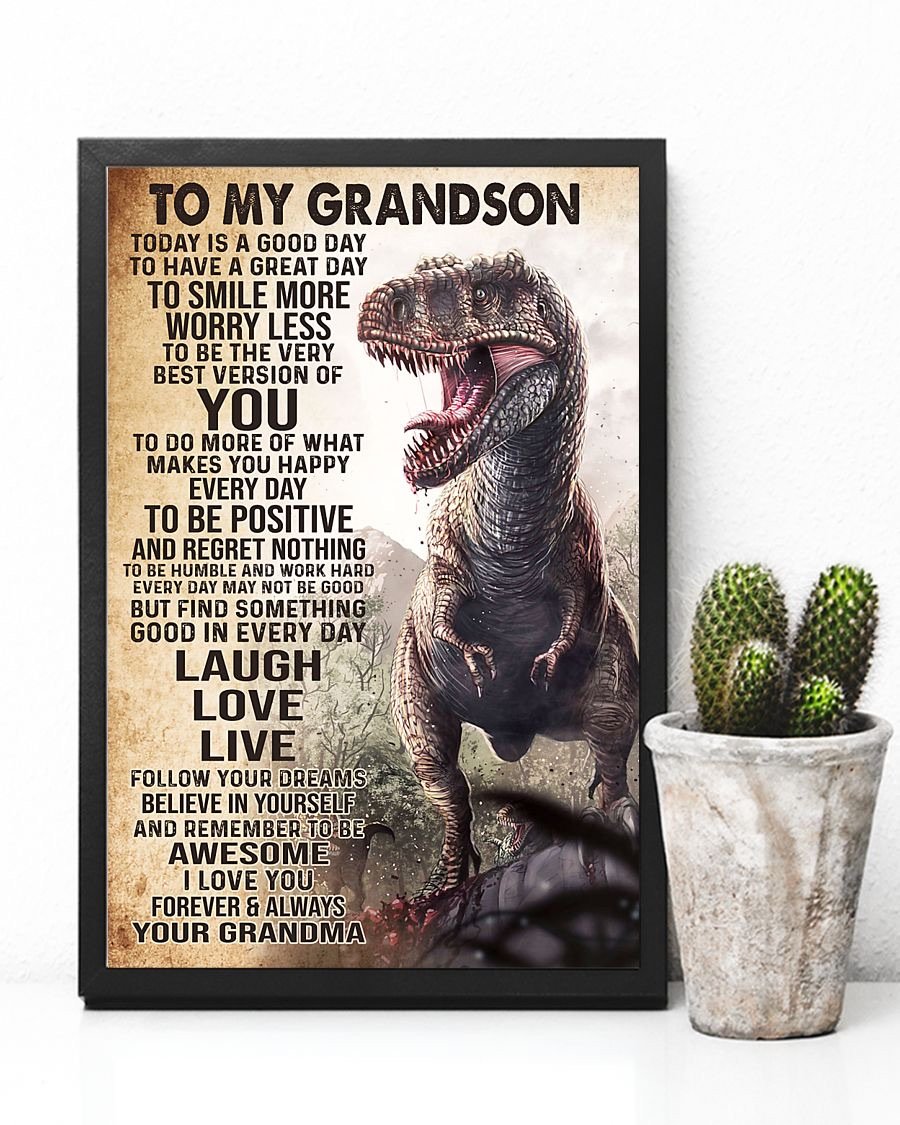 To My Grandson Poster-A Loves Gift