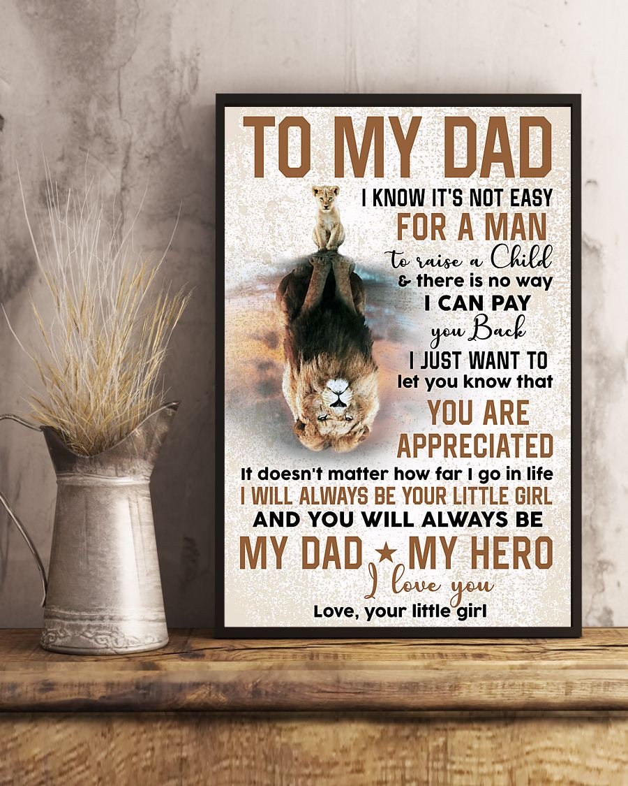 To My Dad Poster-A Loves Gift