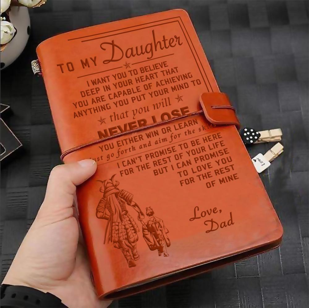 To My Daughter - Vintage Journal Notebook-A Loves Gift