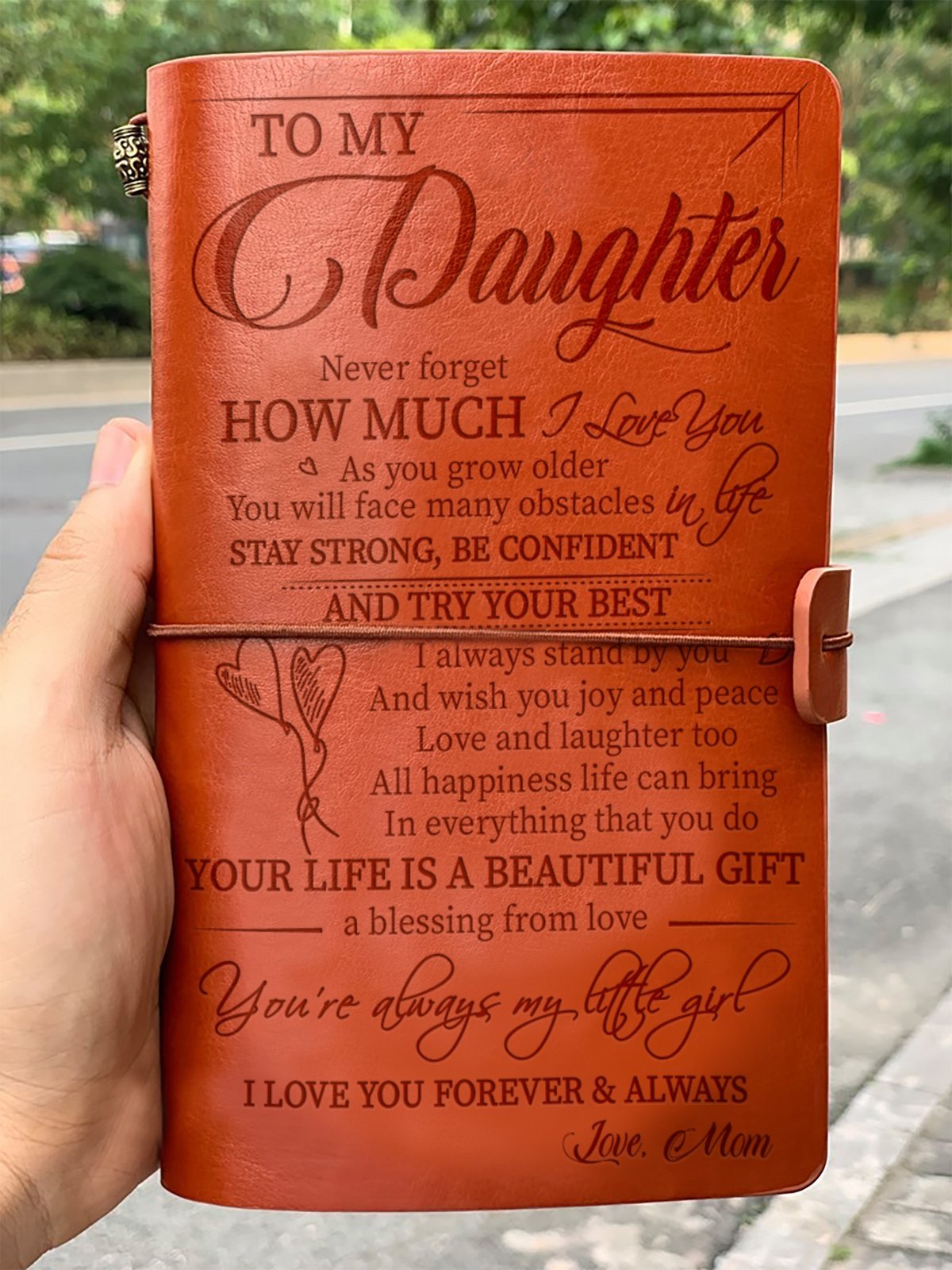 To My Daughter - Vintage Journal Notebook-A Loves Gift