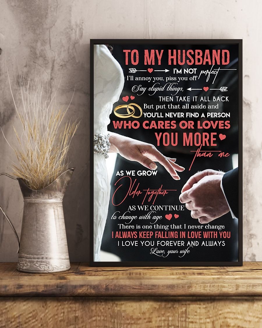 Perfect Gifts For Husband - To My Husband Poster-A Loves Gift